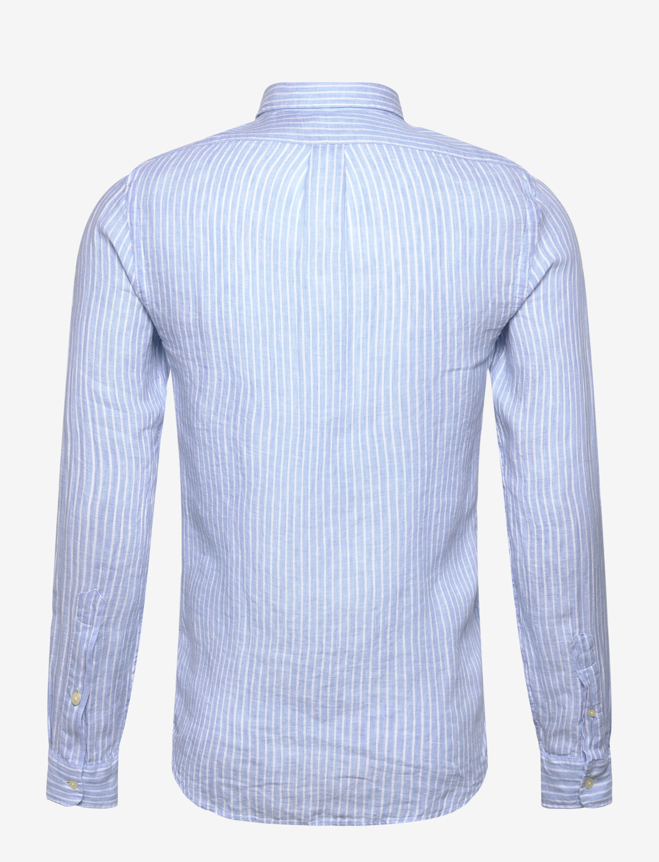 Polo Ralph Lauren - Slim Fit Striped Linen Shirt - tavalised t-särgid - 7188b blue white - 1