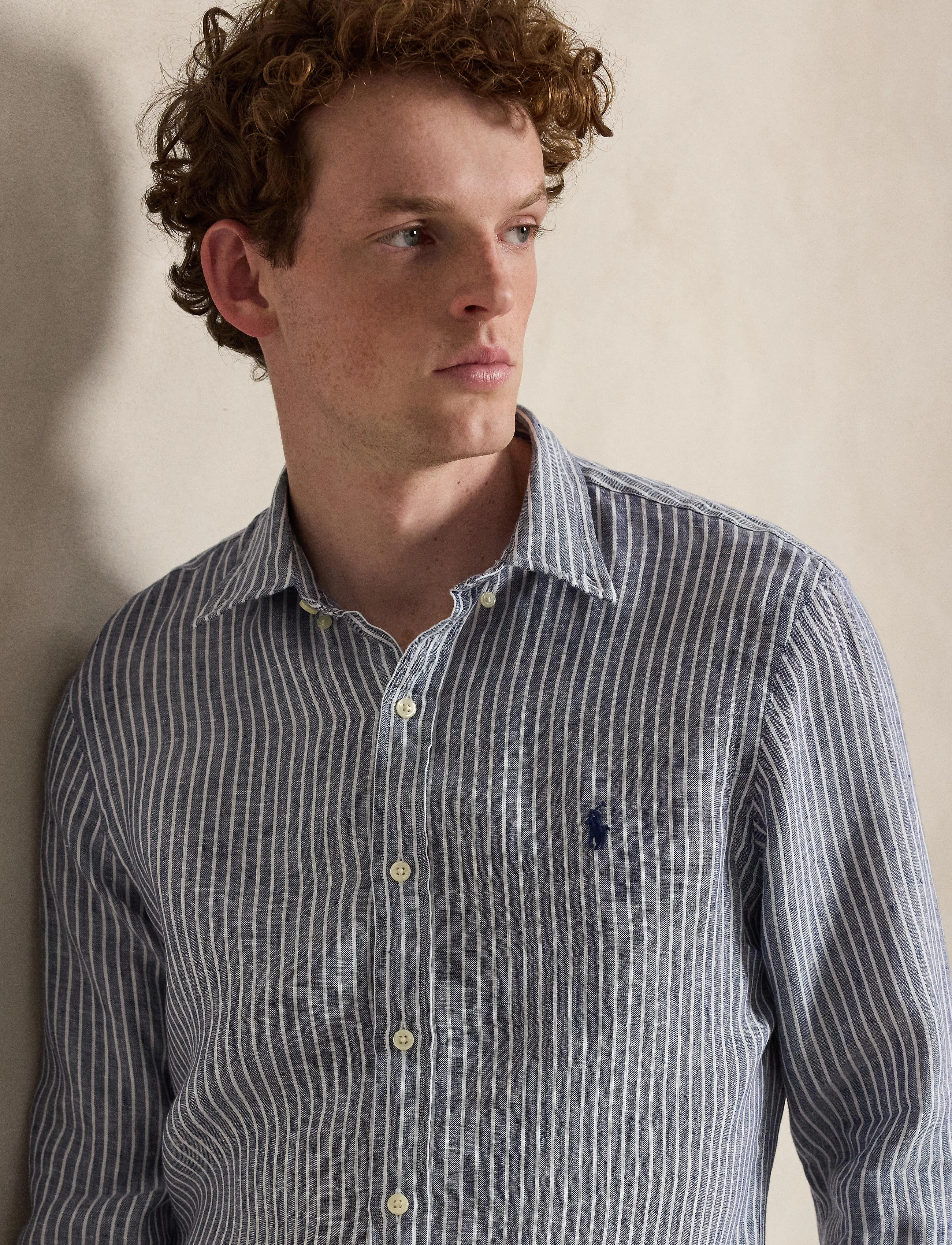 Polo Ralph Lauren - Slim Fit Striped Linen Shirt - gestreifte hemden - 7188g new classic - 4