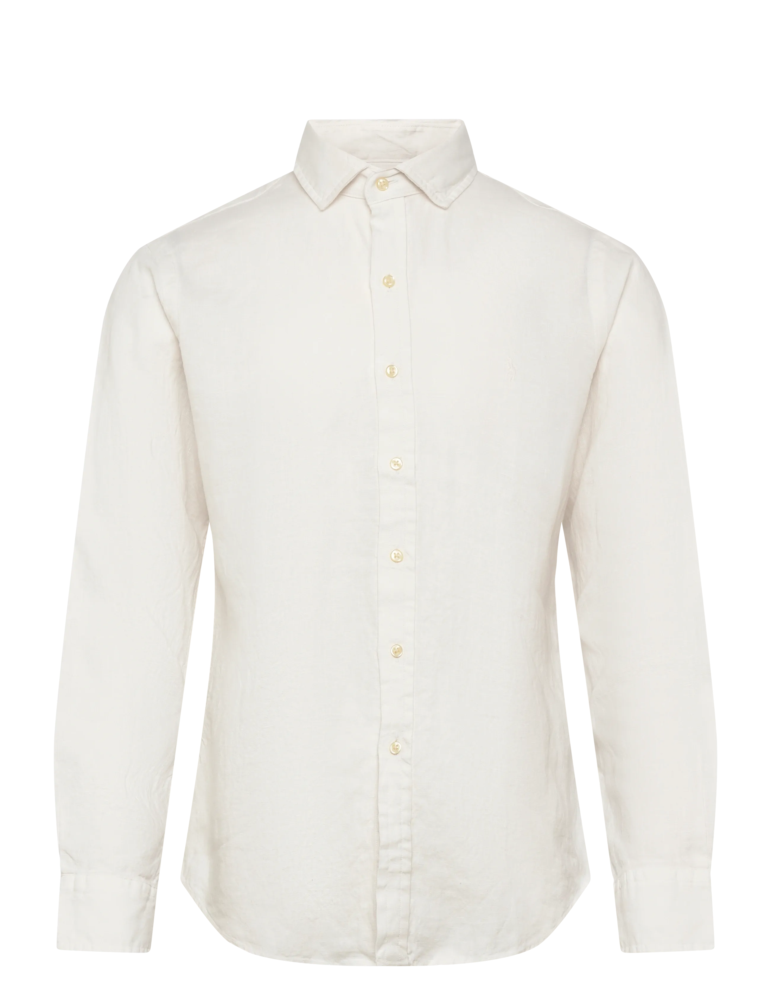 Polo Ralph Lauren GD SLUBBY LINEN-WVN-SHIRT - Spring Wardrobe - DECKWASH WHITE / white