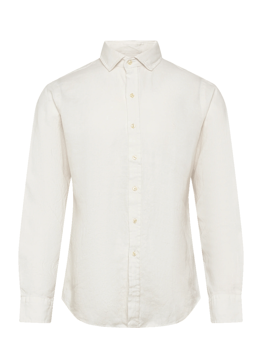 Polo Ralph Lauren - GD SLUBBY LINEN-WVN-SHIRT - hørskjorter - deckwash white - 1