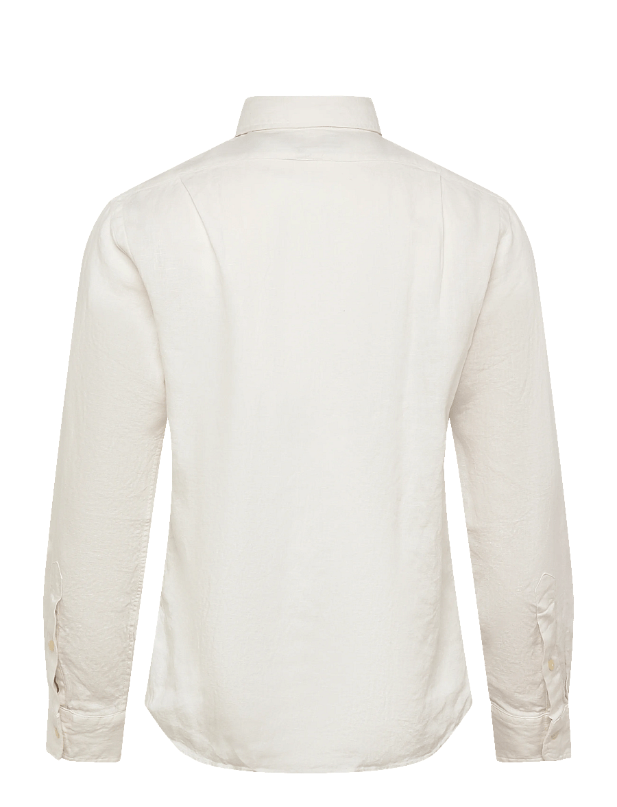 Polo Ralph Lauren - GD SLUBBY LINEN-WVN-SHIRT - hørskjorter - deckwash white - 2