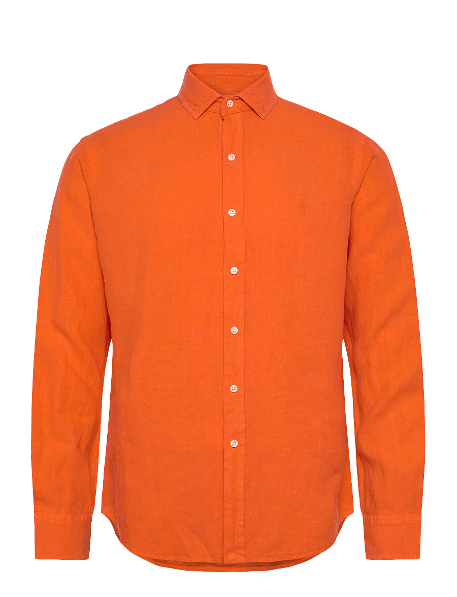 Polo Ralph Lauren - GD SLUBBY LINEN-WVN-SHIRT - hørskjorter - sailing orange - 1