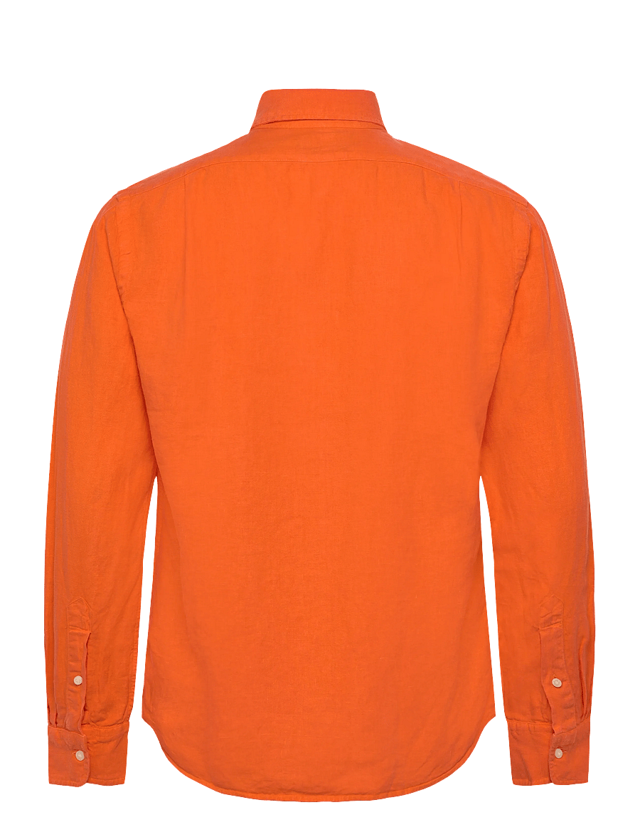 Polo Ralph Lauren - GD SLUBBY LINEN-WVN-SHIRT - hørskjorter - sailing orange - 2