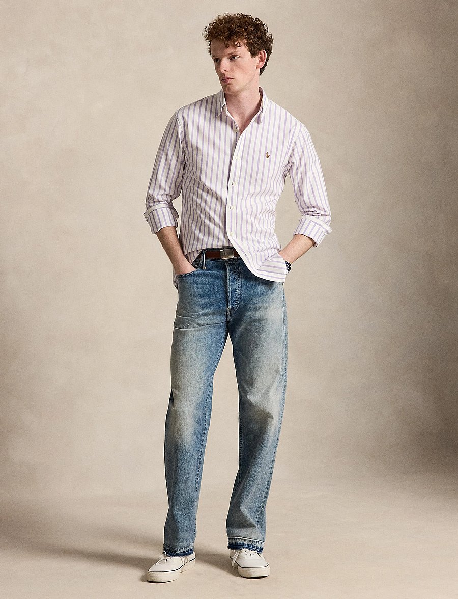 Polo Ralph Lauren - 710B15652001 - chemises à rayures - 5149e thistle whi - 0