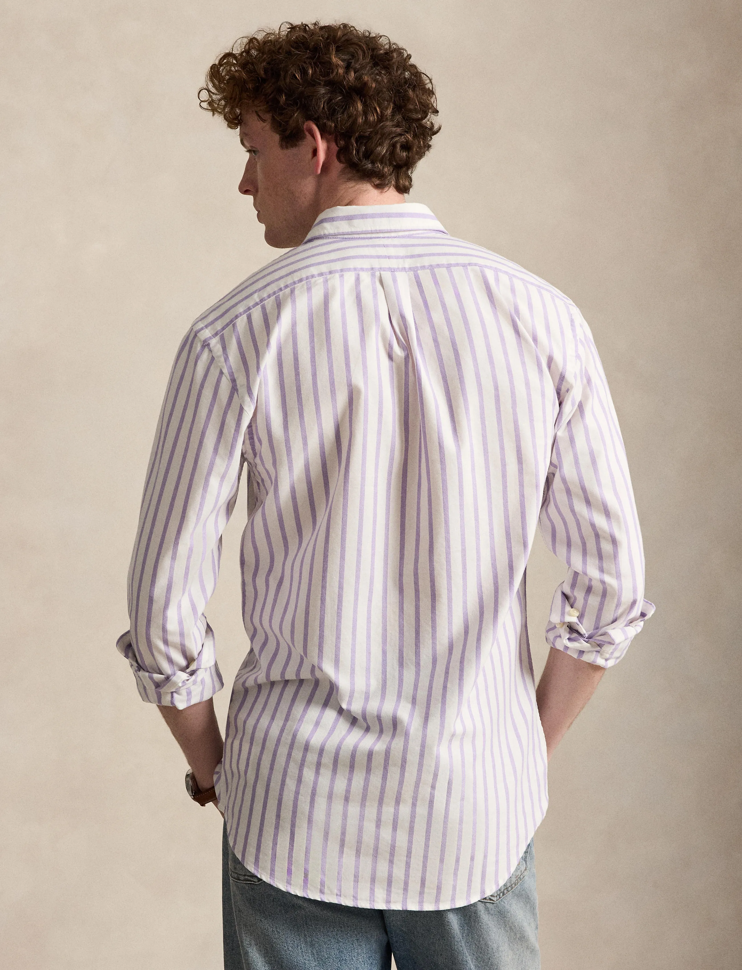 Polo Ralph Lauren - 710B15652001 - chemises à rayures - 5149e thistle whi - 3