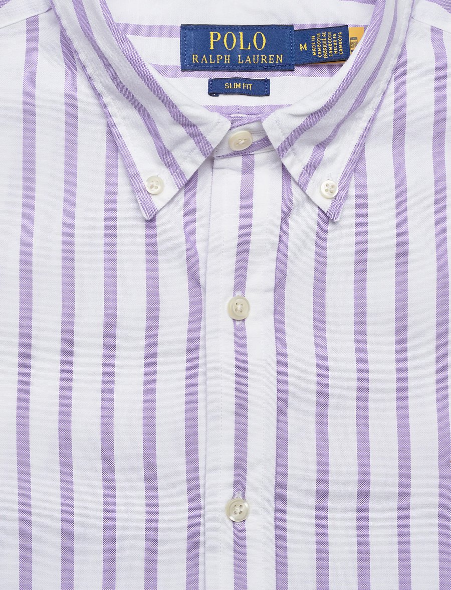 Polo Ralph Lauren - 710B15652001 - stribede skjorter - 5149e thistle whi - 4
