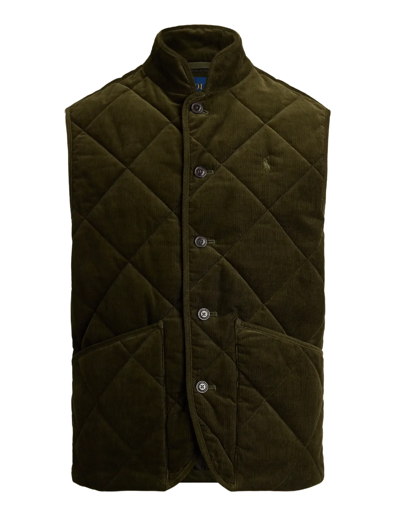 Polo Ralph Lauren - Quilted Corduroy Vest - vests - company olive - 1
