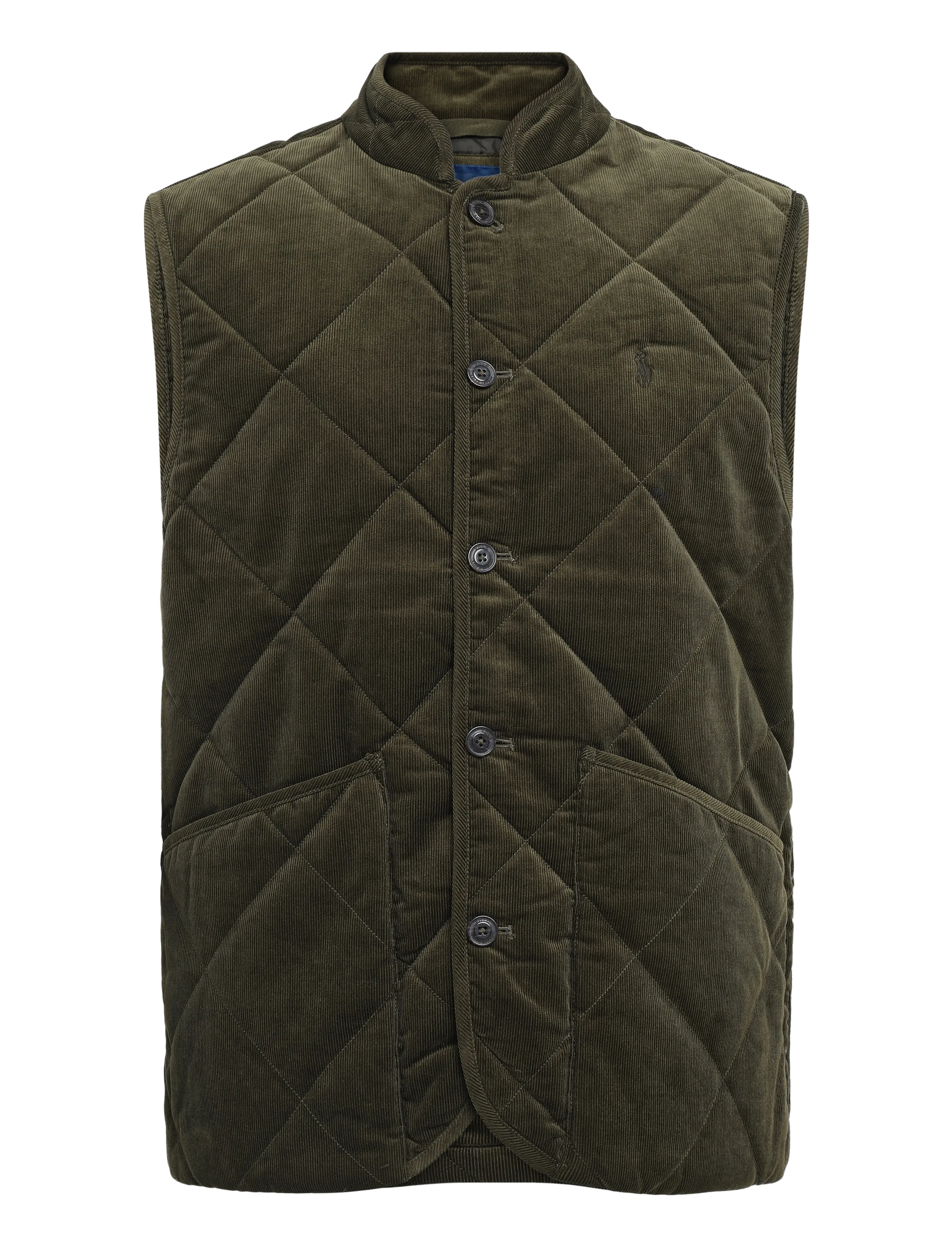 Polo Ralph Lauren - Quilted Corduroy Vest - vests - company olive - 1