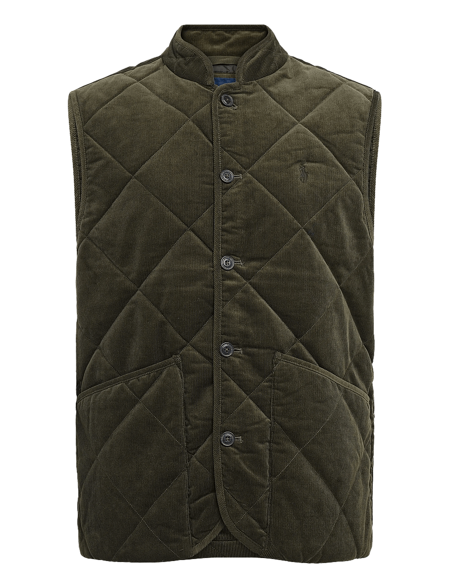 Polo Ralph Lauren - Quilted Corduroy Vest - veste - company olive - 1