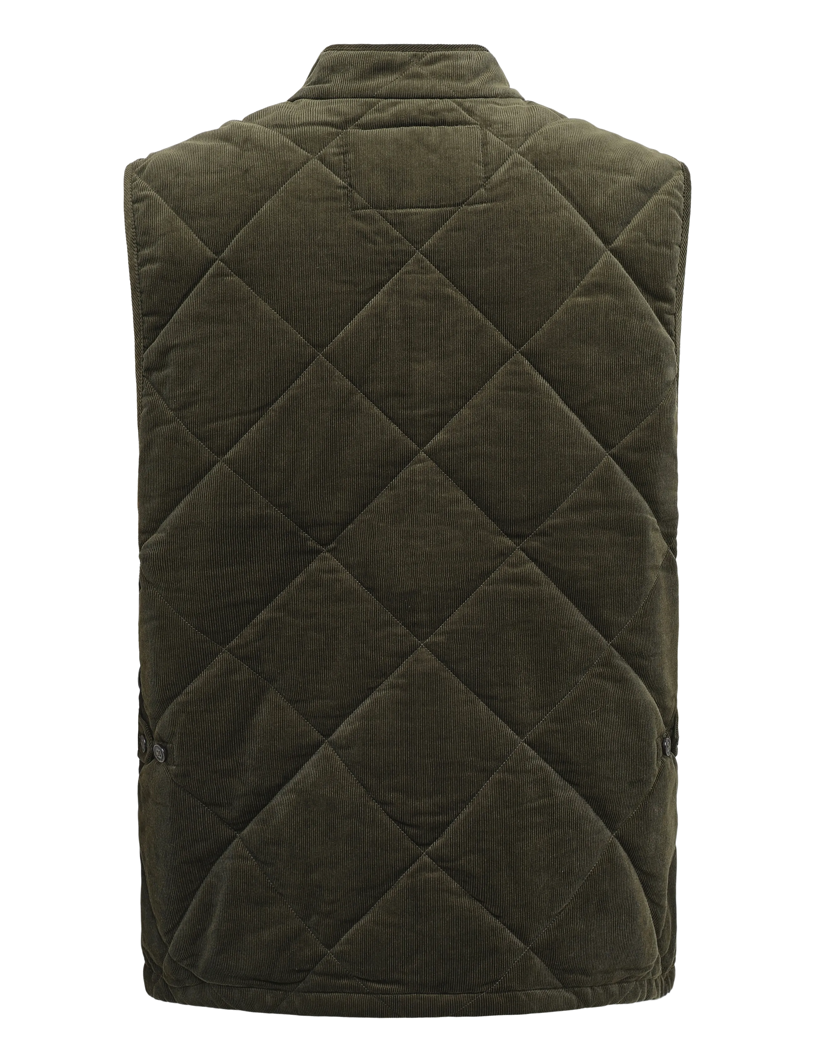 Polo Ralph Lauren - Quilted Corduroy Vest - vests - company olive - 2