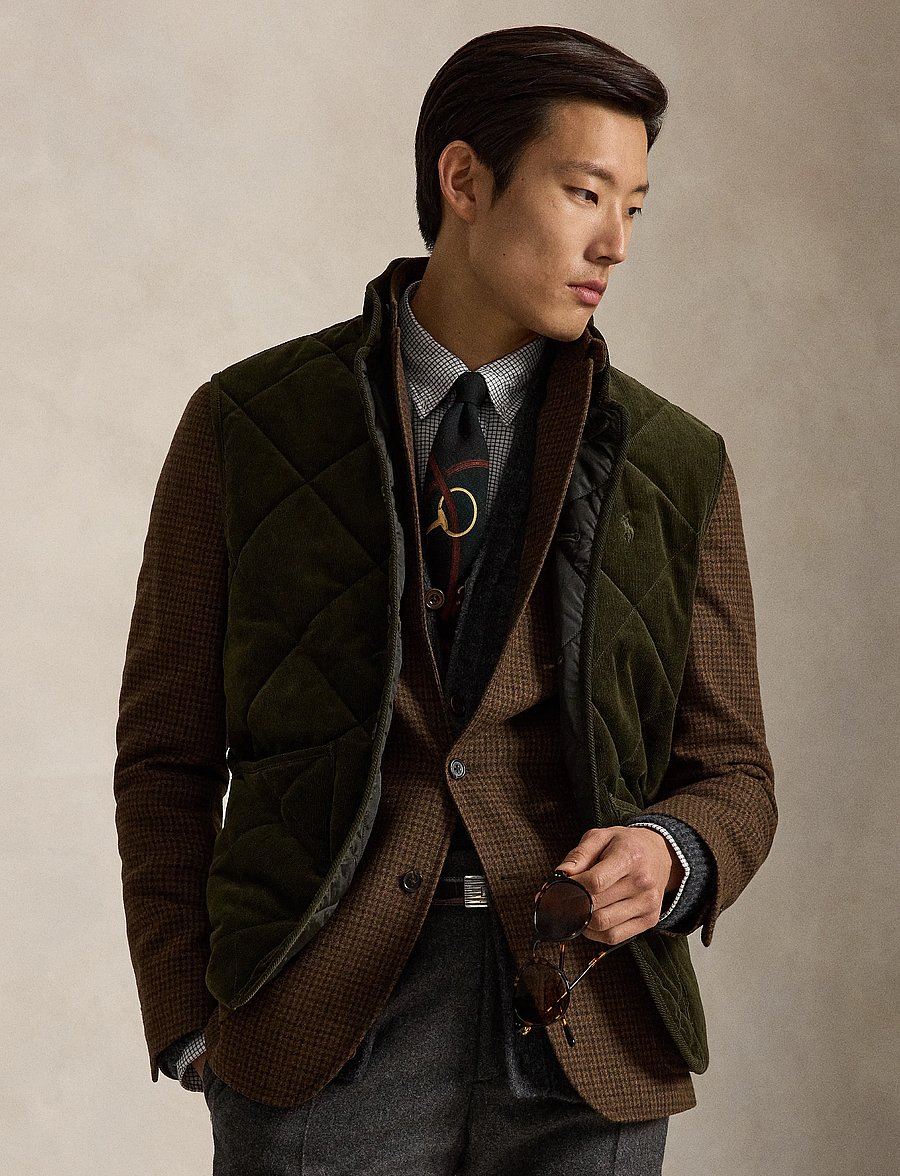 Polo Ralph Lauren - Quilted Corduroy Vest - veste - company olive - 5
