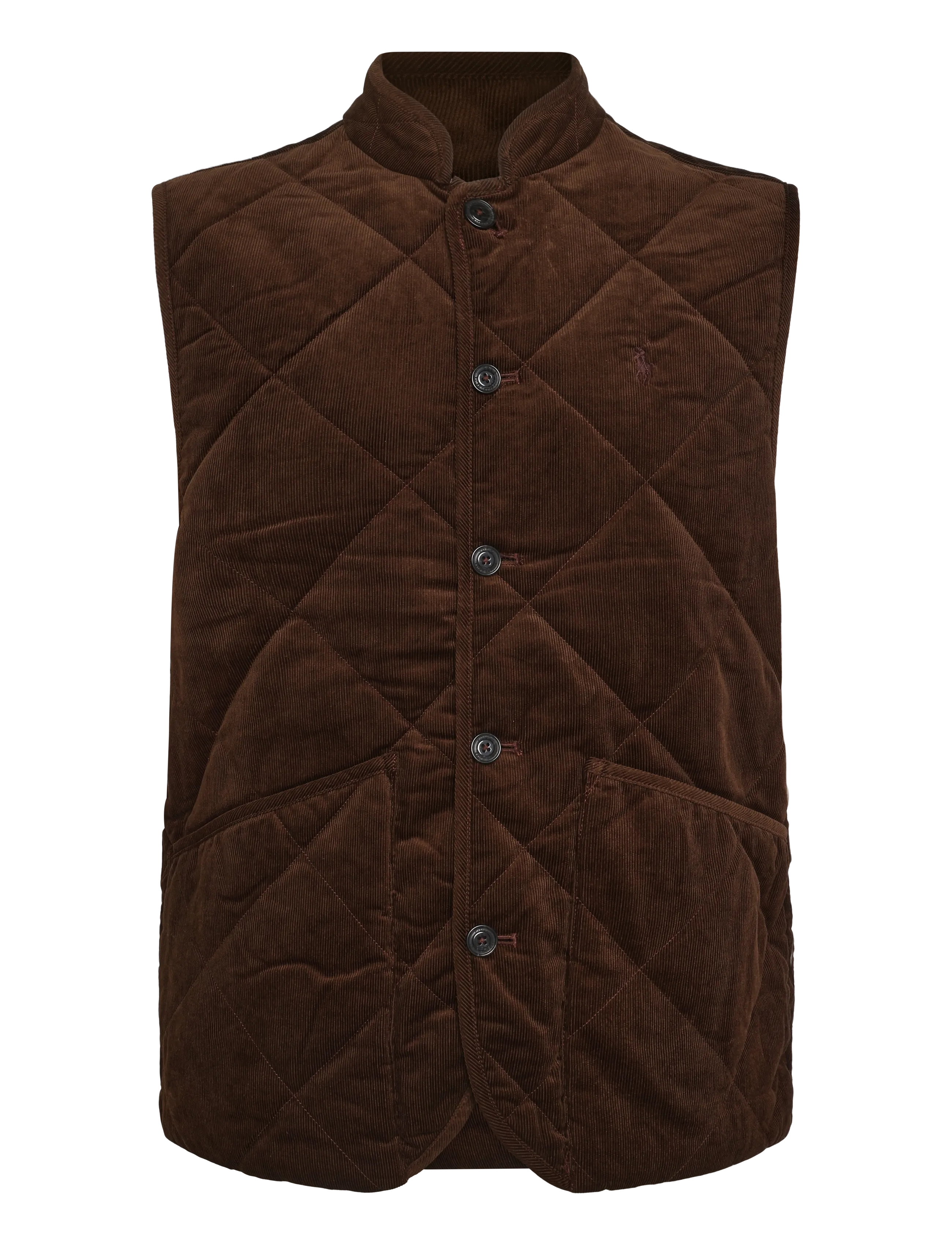 Polo Ralph Lauren - Quilted Corduroy Vest - västar - cooper brown - 1