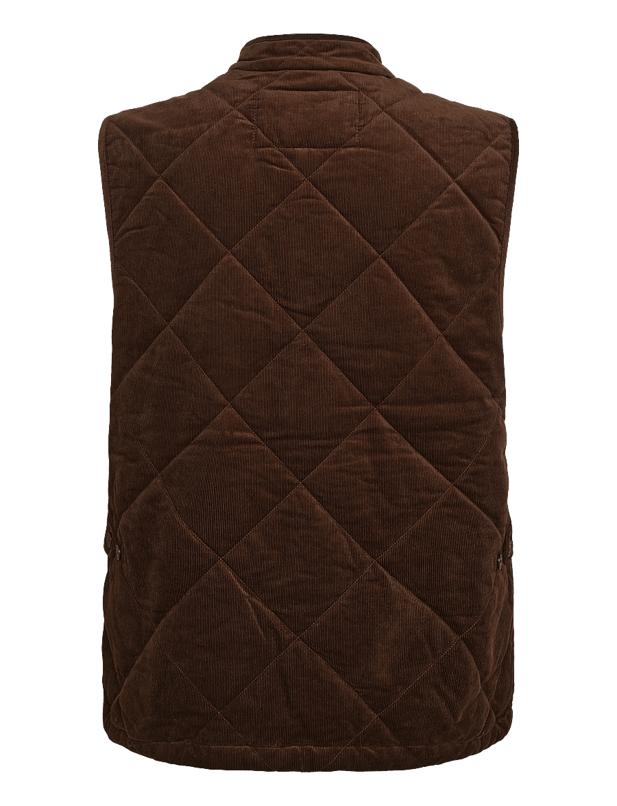 Polo Ralph Lauren - Quilted Corduroy Vest - västar - cooper brown - 2