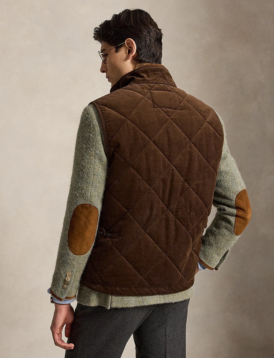 Polo Ralph Lauren - Quilted Corduroy Vest - västar - cooper brown - 3