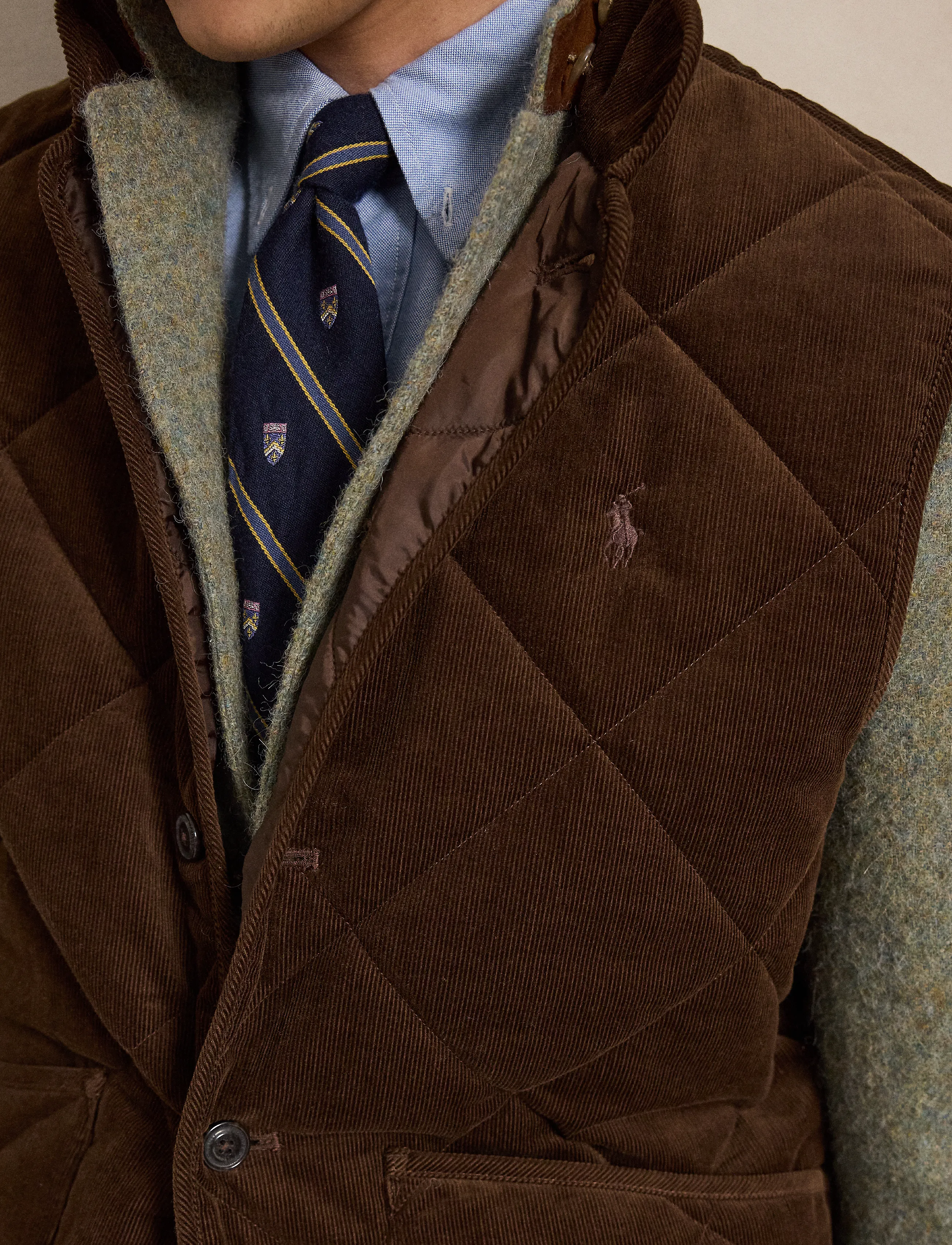 Polo Ralph Lauren - Quilted Corduroy Vest - västar - cooper brown - 4