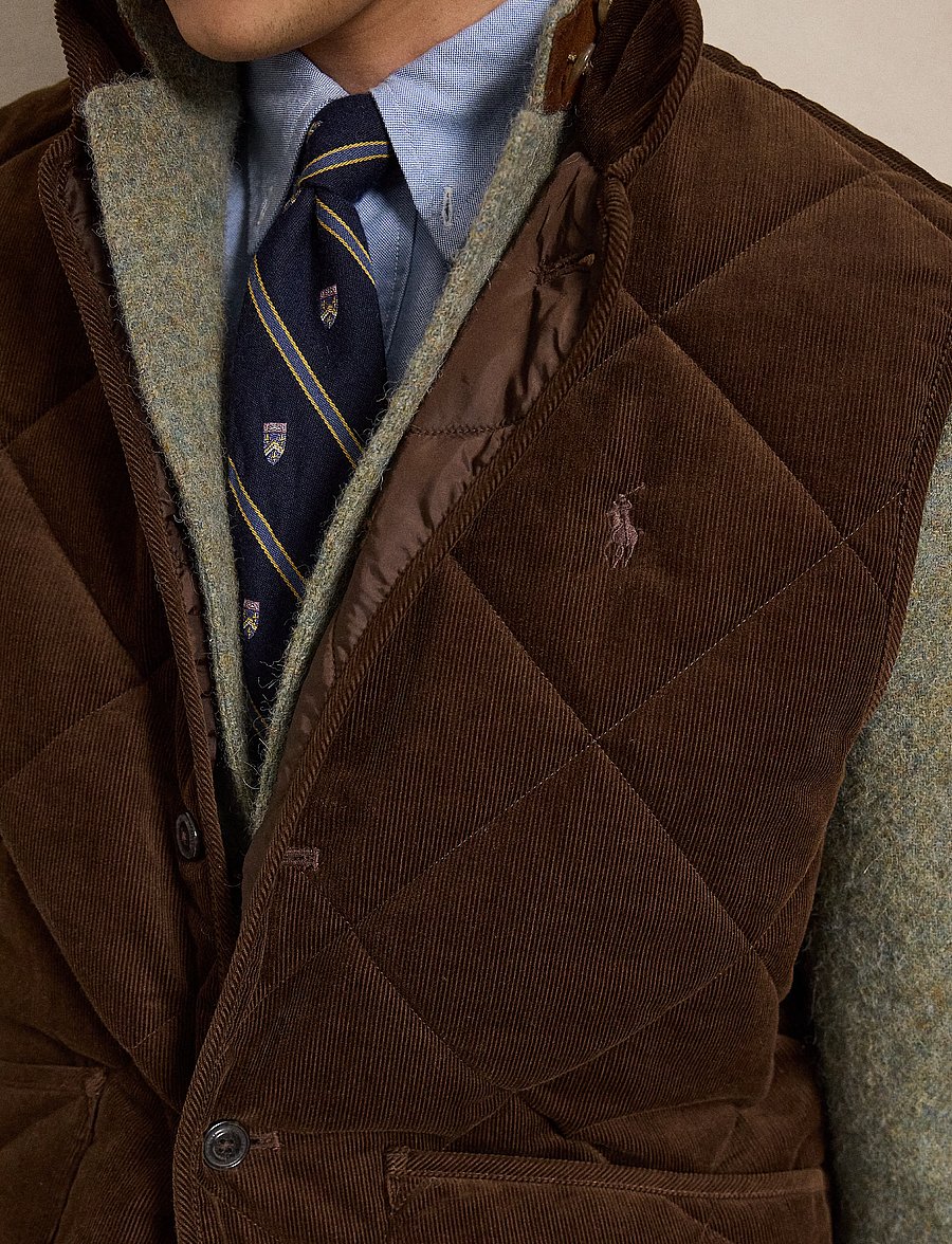 Polo Ralph Lauren - Quilted Corduroy Vest - västar - cooper brown - 4