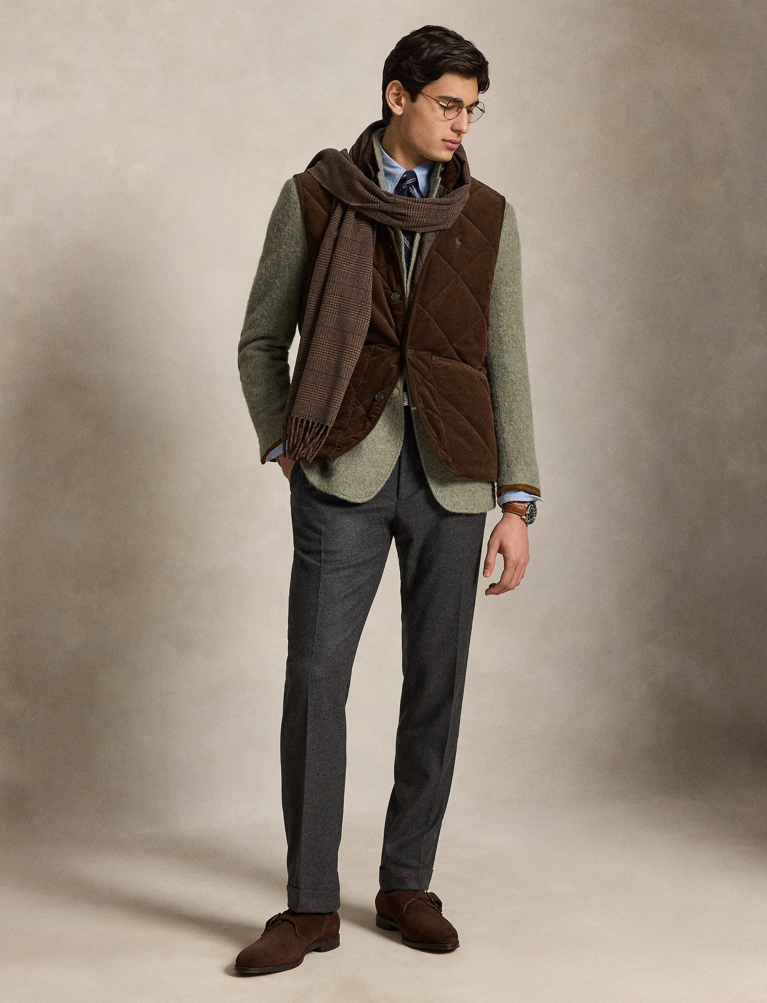Polo Ralph Lauren - Quilted Corduroy Vest - västar - cooper brown - 5