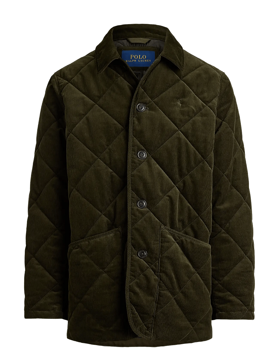 Polo Ralph Lauren - 16 WALE CORDUROY-WVN-COAT - quiltade jackor - company olive - 1