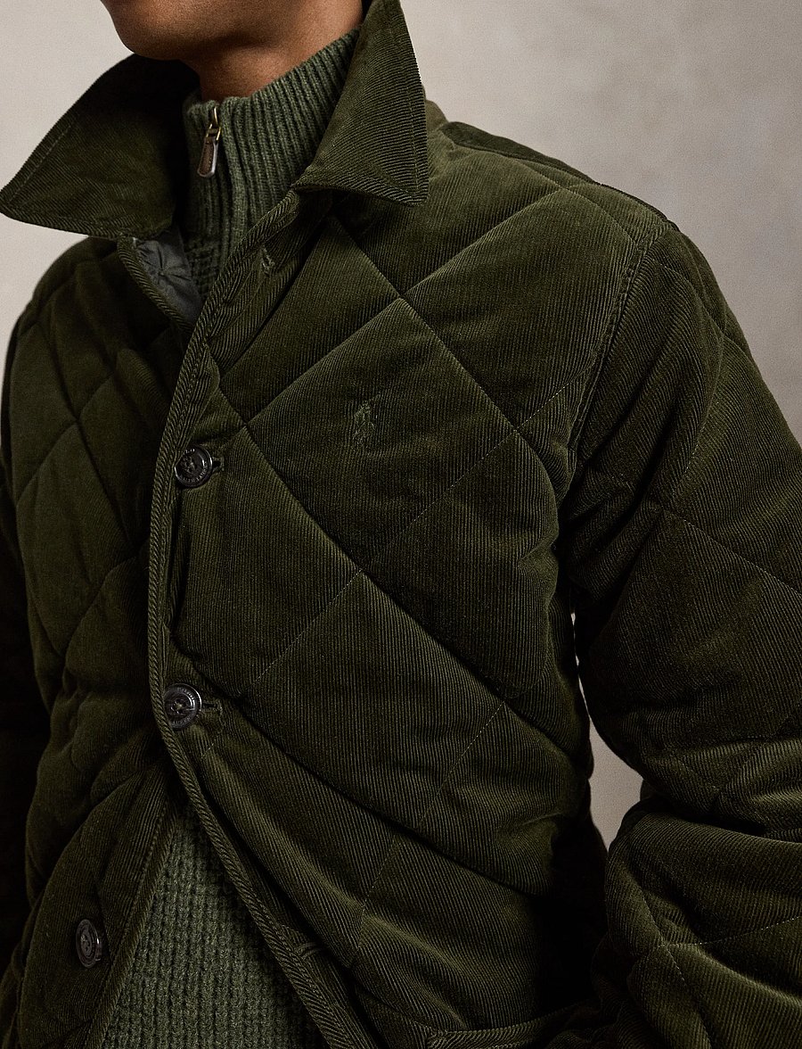 Polo Ralph Lauren - 16 WALE CORDUROY-WVN-COAT - quiltade jackor - company olive - 3