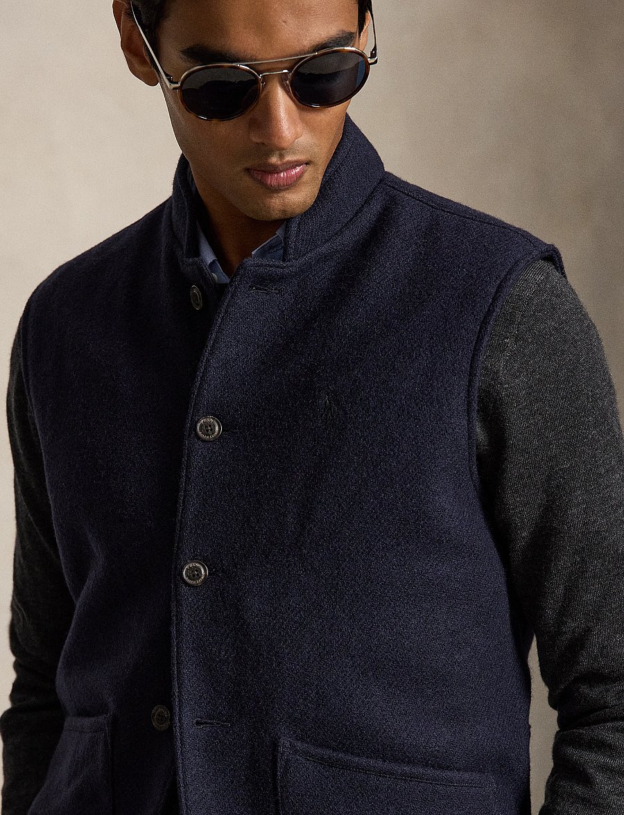 Polo Ralph Lauren - The Langdon Tweed Vest - vestid - collection navy - 5
