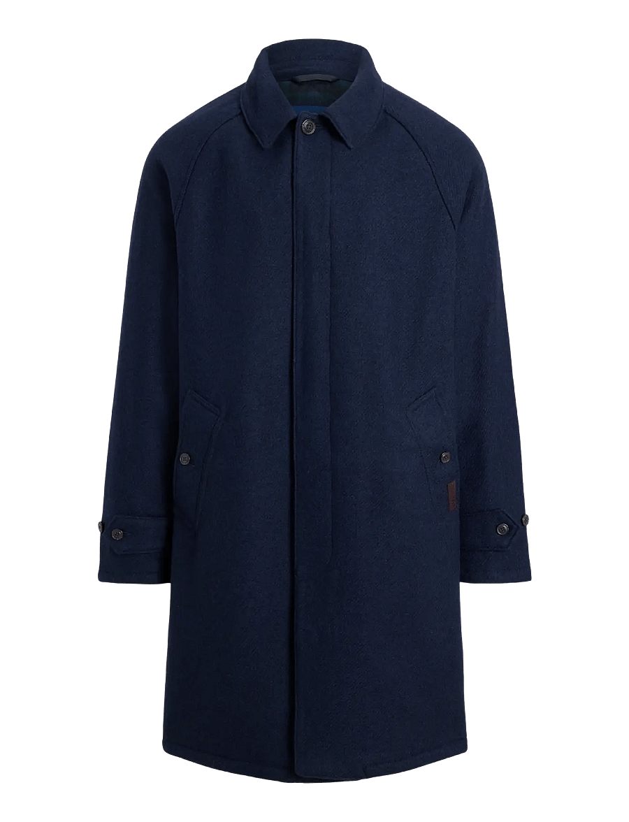 Polo Ralph Lauren - The Langdon Tweed Walking Coat - villased mantlid - collection navy - 0