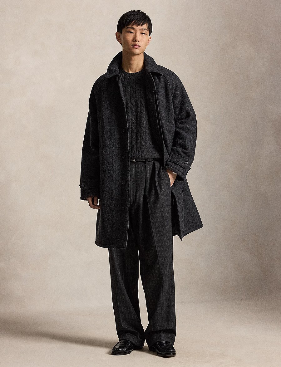 Polo Ralph Lauren - The Langdon Tweed Walking Coat - talvejoped - charcoal - 0