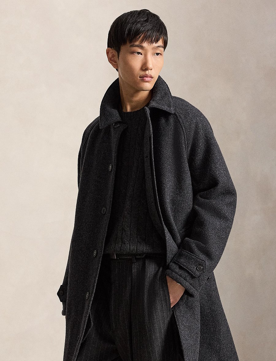 Polo Ralph Lauren - The Langdon Tweed Walking Coat - talvejoped - charcoal - 4