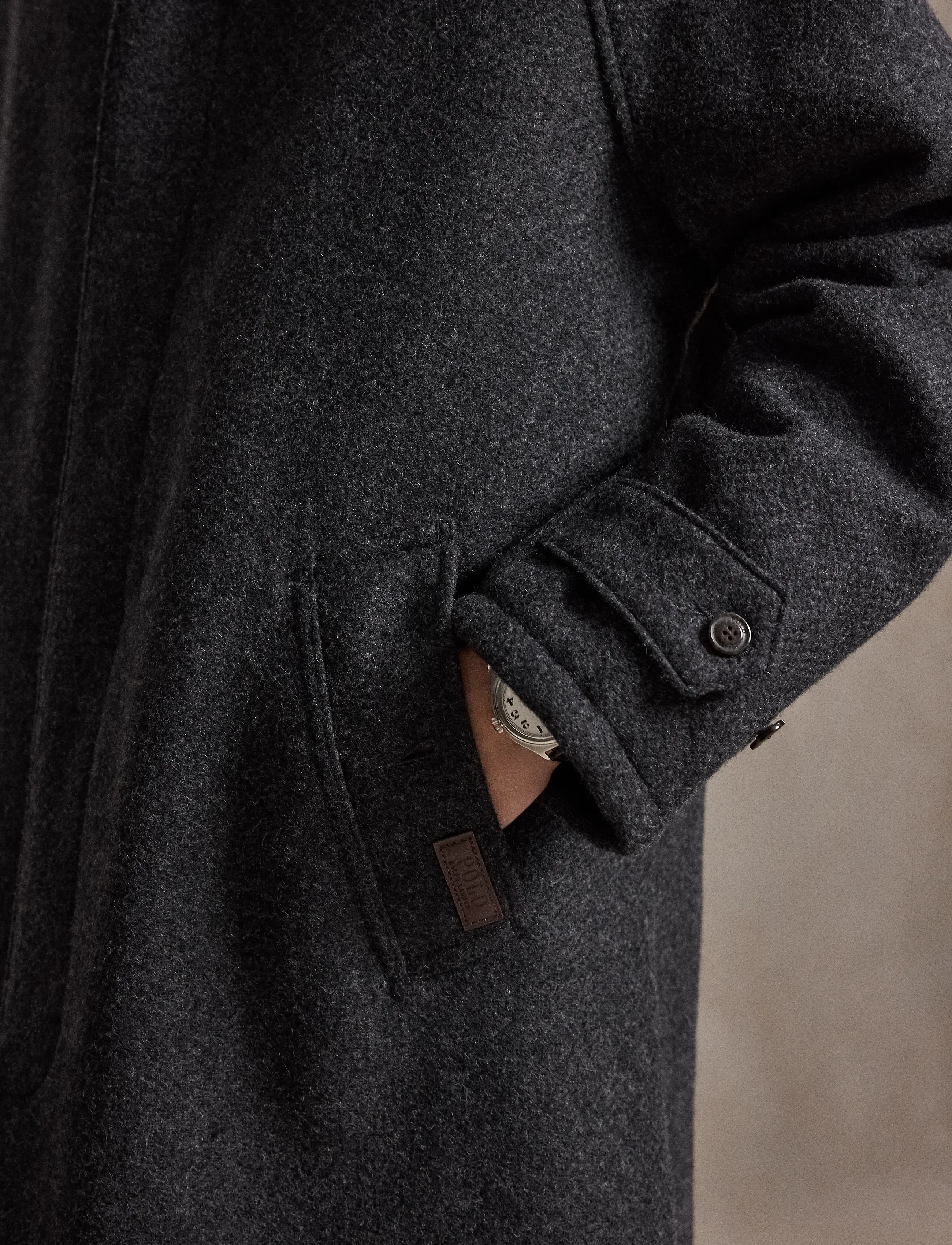 Polo Ralph Lauren - The Langdon Tweed Walking Coat - talvejoped - charcoal - 5