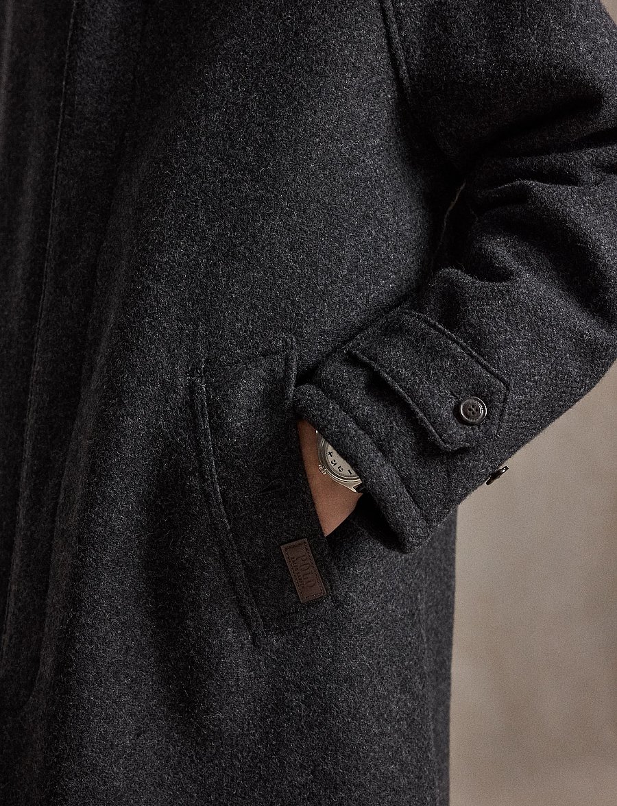 Polo Ralph Lauren - The Langdon Tweed Walking Coat - talvejoped - charcoal - 5