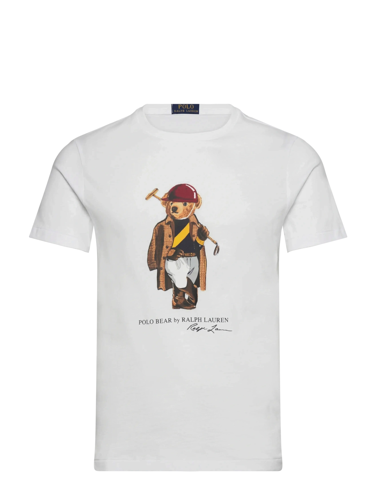 Polo Ralph Lauren Custom Slim Fit Polo Bear T-Shirt - Deals - WHITE-SOCIETY BEA / white