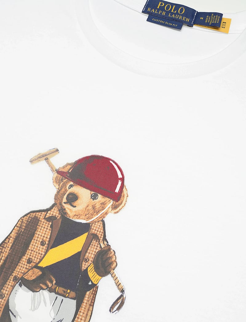 Polo Ralph Lauren - Custom Slim Fit Polo Bear T-Shirt - kortärmade t-shirts - white-society bea - 2