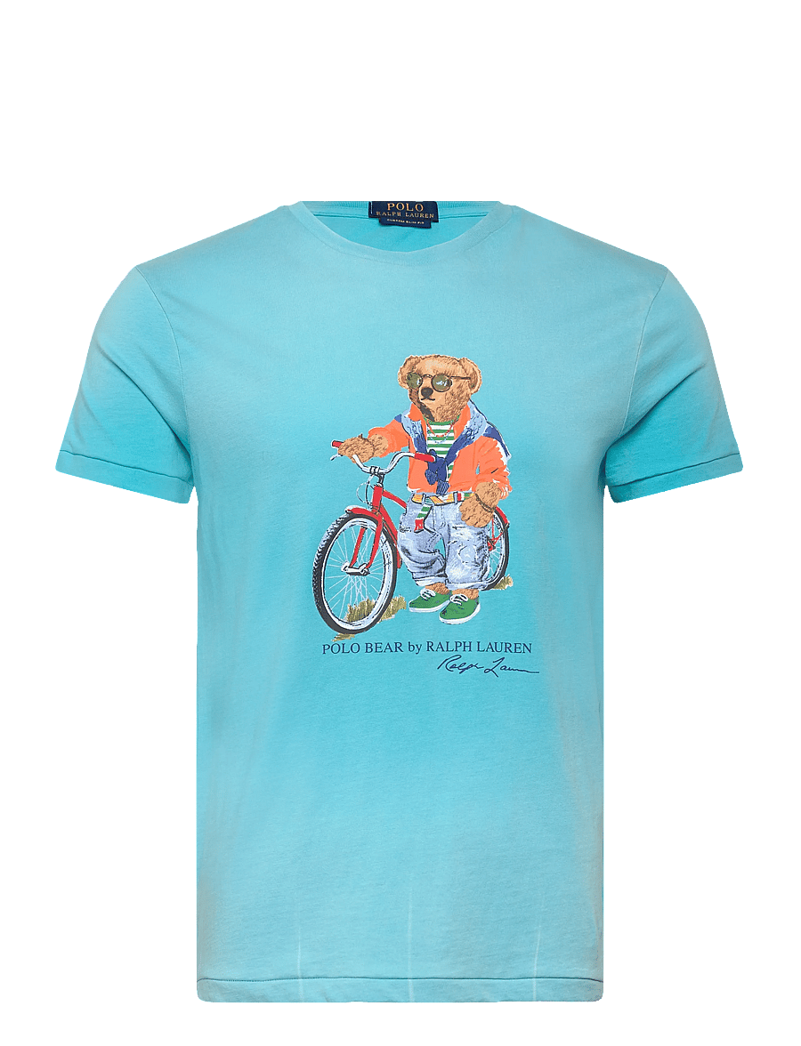 Polo Ralph Lauren - 26/1 JERSEY-KNT-T-SHIRT - kurzärmelige t-shirts - perfect turquoise - 0