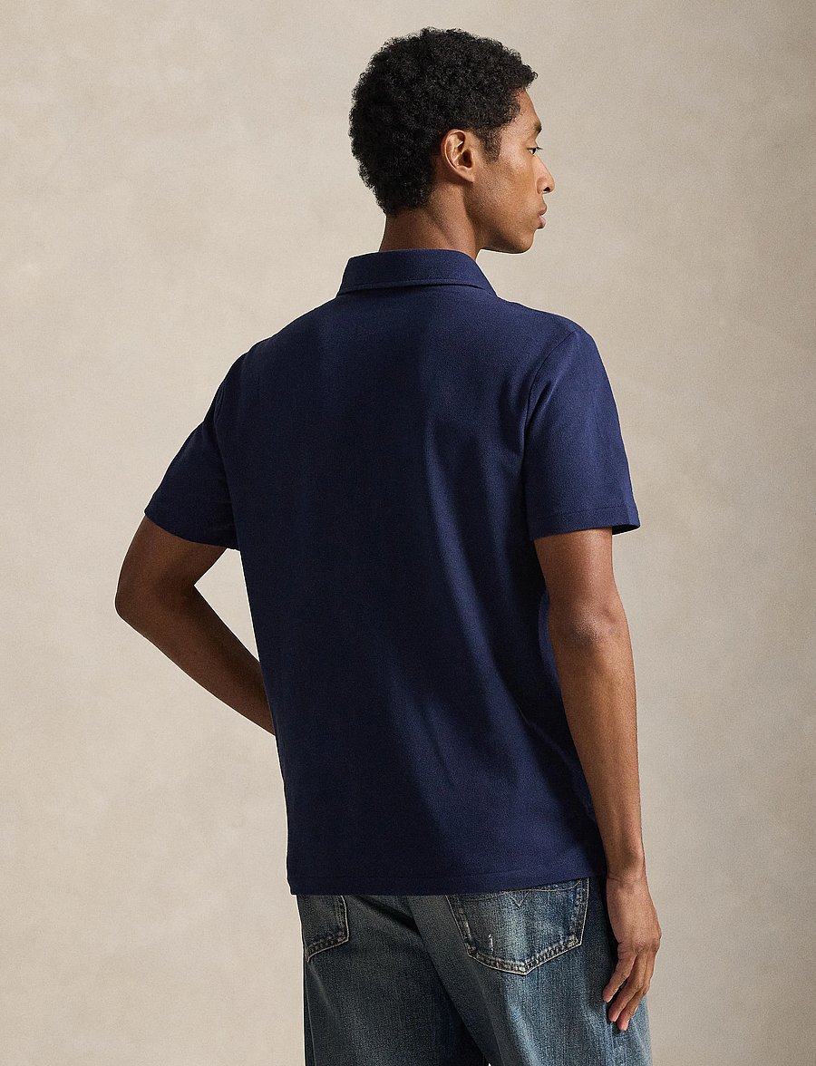 Polo Ralph Lauren - 20/1 MESH-KNT-POLO - kortärmade pikéer - newport navy-soci - 3