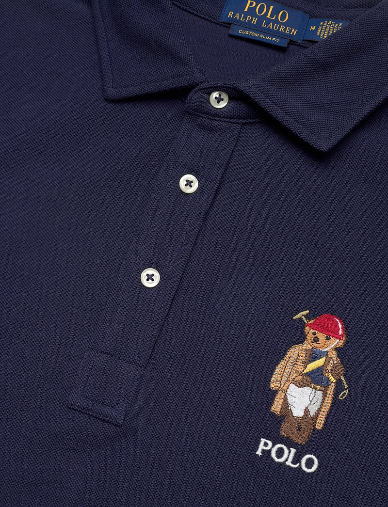Polo Ralph Lauren - Custom Slim Fit Polo Bear Mesh Polo - kurzärmelig - newport navy-soci - 2