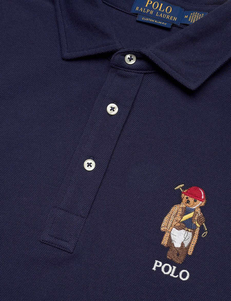 Polo Ralph Lauren - 20/1 MESH-KNT-POLO - kortärmade pikéer - newport navy-soci - 4