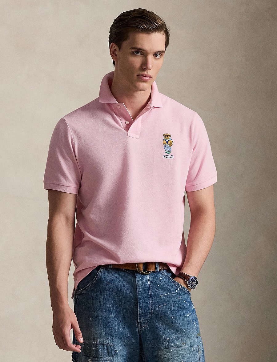 Polo Ralph Lauren - 20/1 MESH-KNT-POLO - kurzärmelig - garden pink-summe - 0