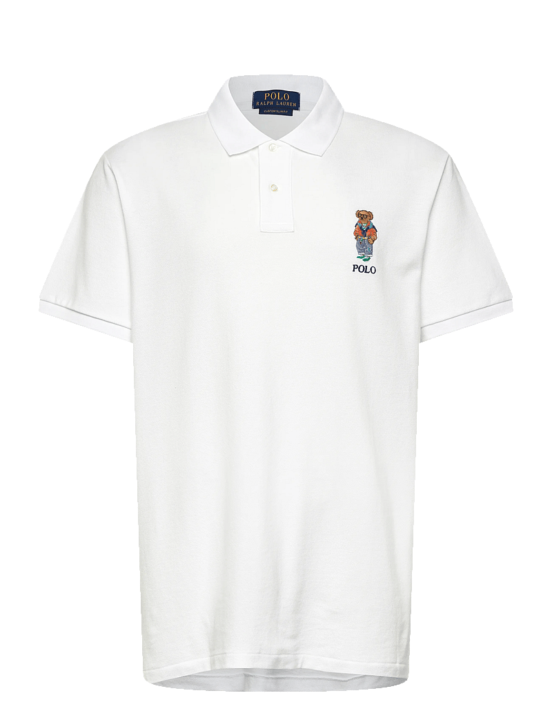 Polo Ralph Lauren - 20/1 MESH-KNT-POLO - gestrickte polohemden - white- summer bea - 0