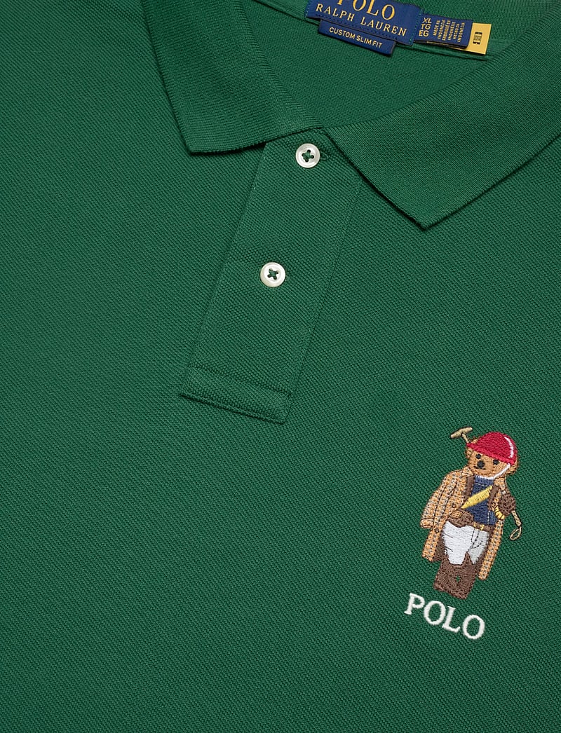Polo Ralph Lauren - Custom Slim Fit Polo Bear Mesh Polo - kortärmade pikéer - new forest-societ - 2