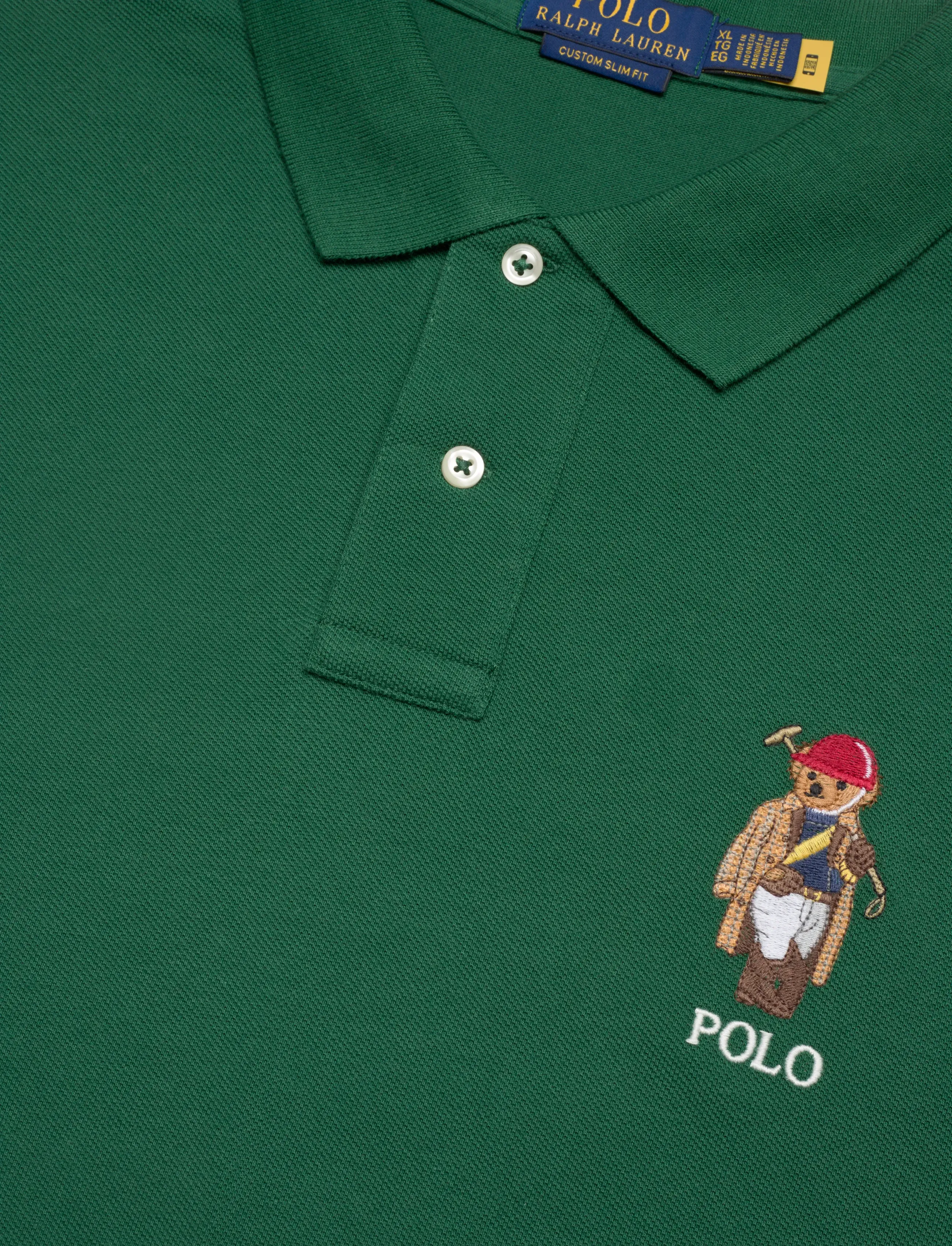 Polo Ralph Lauren - Custom Slim Fit Polo Bear Mesh Polo - kortærmede poloer - new forest-societ - 2