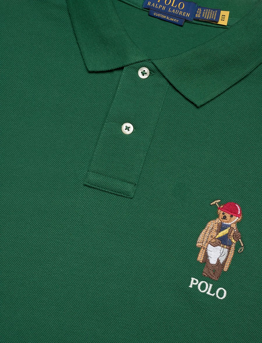 Polo Ralph Lauren - Custom Slim Fit Polo Bear Mesh Polo - kurzärmelig - new forest-societ - 2