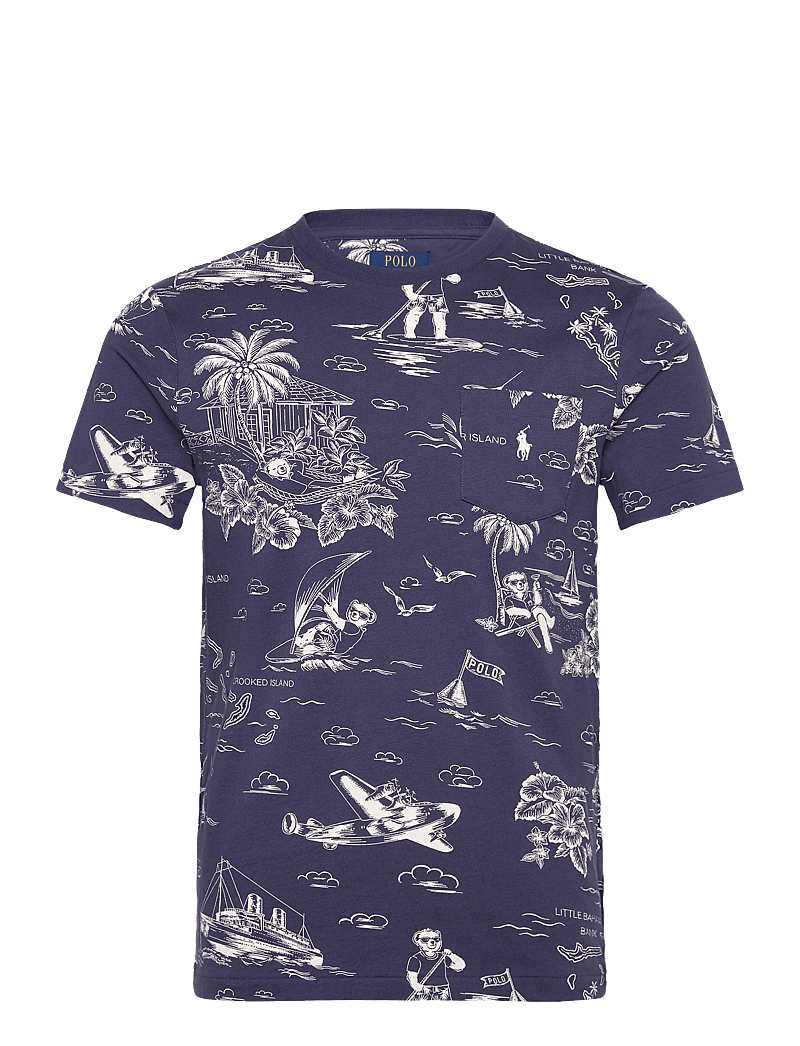 Polo Ralph Lauren - Custom Slim Fit Polo Bear T-Shirt - t-shirts - hrbr island bear- - 0