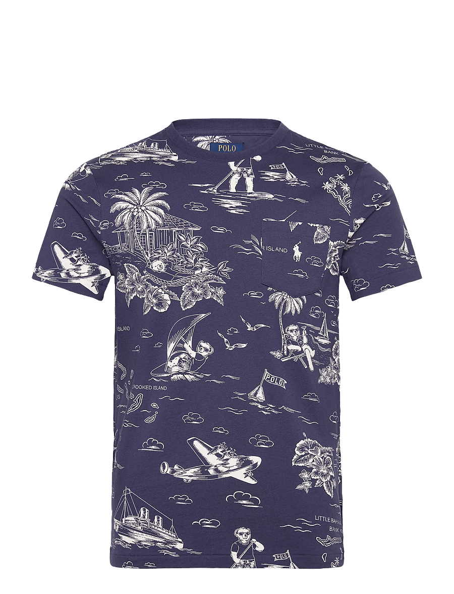 Polo Ralph Lauren - Custom Slim Fit Polo Bear T-Shirt - lühikeste varrukatega t-särgid - hrbr island bear- - 1