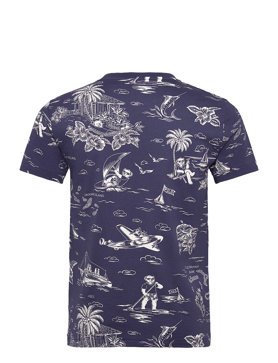 Polo Ralph Lauren - Custom Slim Fit Polo Bear T-Shirt - lühikeste varrukatega t-särgid - hrbr island bear- - 2