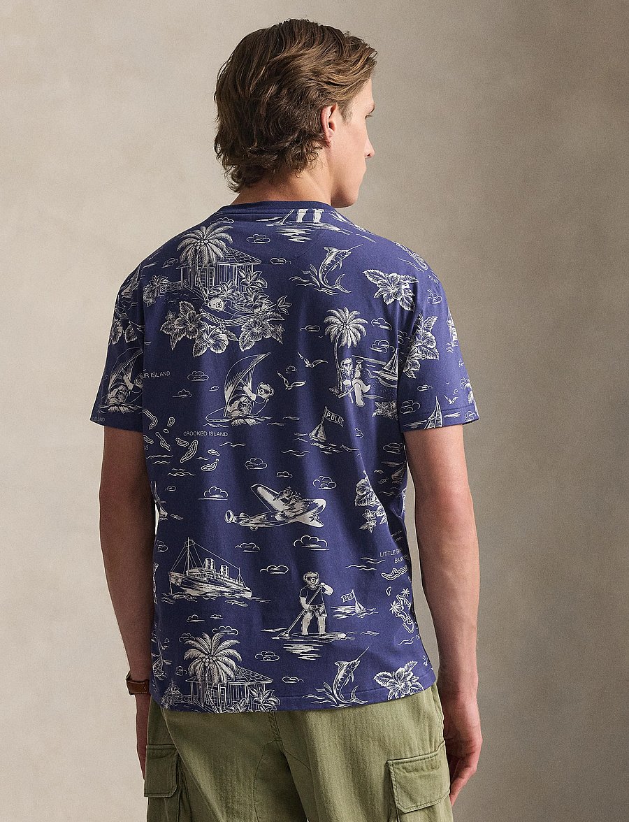 Polo Ralph Lauren - Custom Slim Fit Polo Bear T-Shirt - lühikeste varrukatega t-särgid - hrbr island bear- - 3