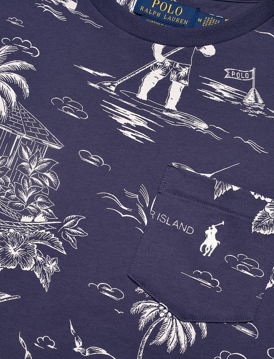 Polo Ralph Lauren - Custom Slim Fit Polo Bear T-Shirt - lühikeste varrukatega t-särgid - hrbr island bear- - 4