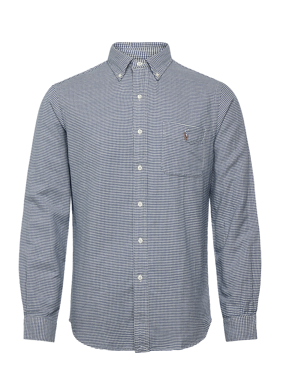 Polo Ralph Lauren - Custom Fit Double-Faced Oxford Shirt - oxford skjorter - 7204 blue cream - 1