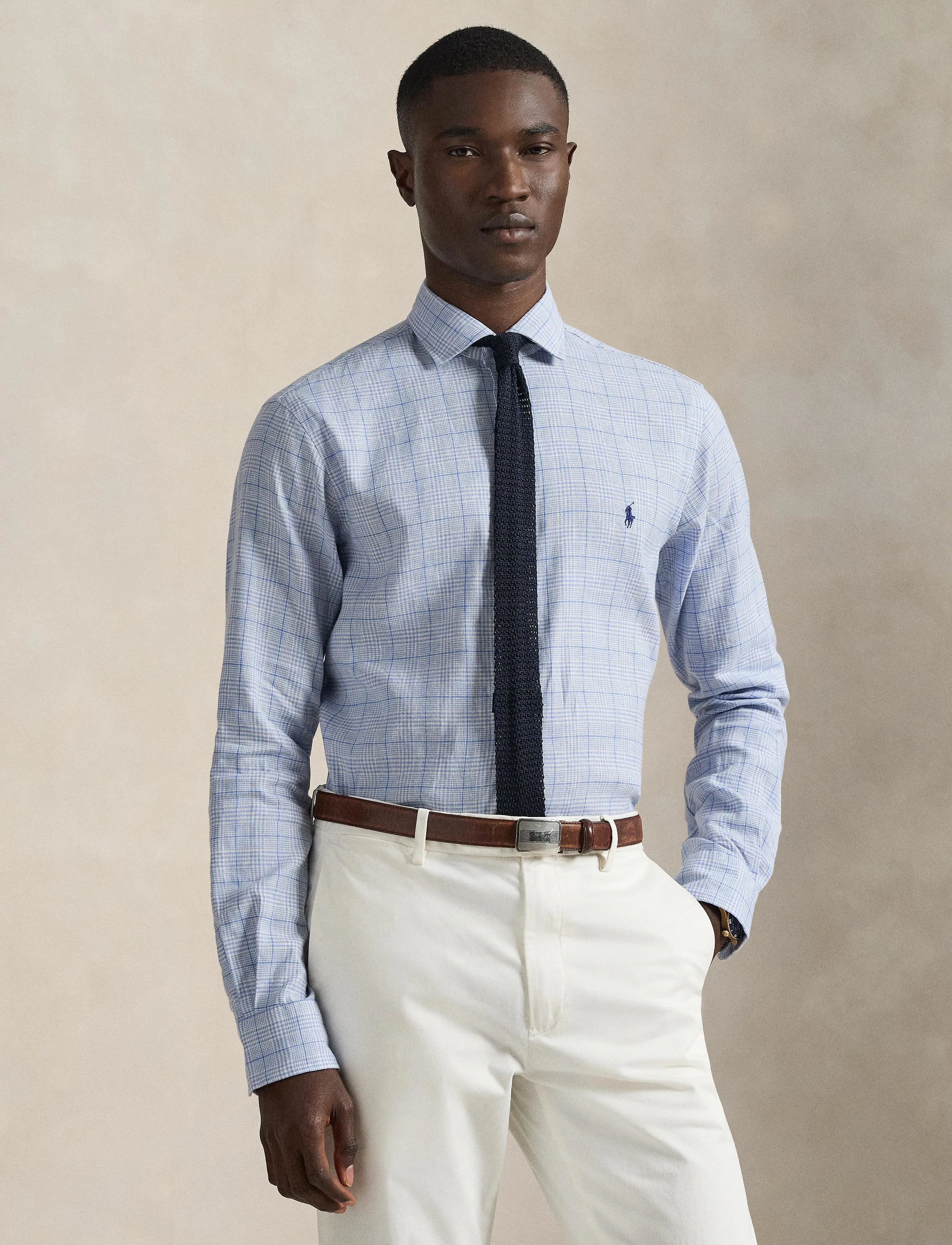 Polo Ralph Lauren - 710B16695001 - hørskjorter - 7190 blue multi - 3