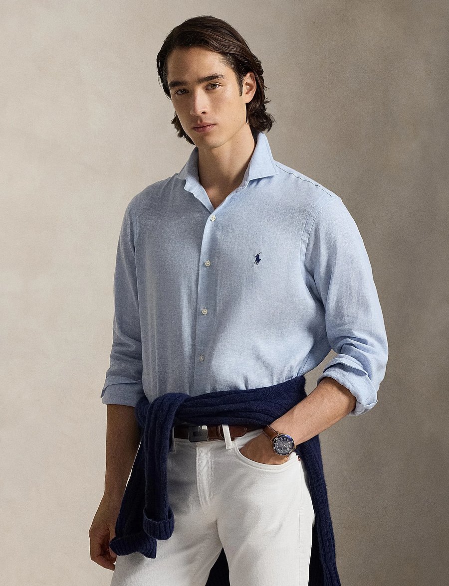 Polo Ralph Lauren - 710B16696001 - oxford-hemden - 7189 blue white - 3