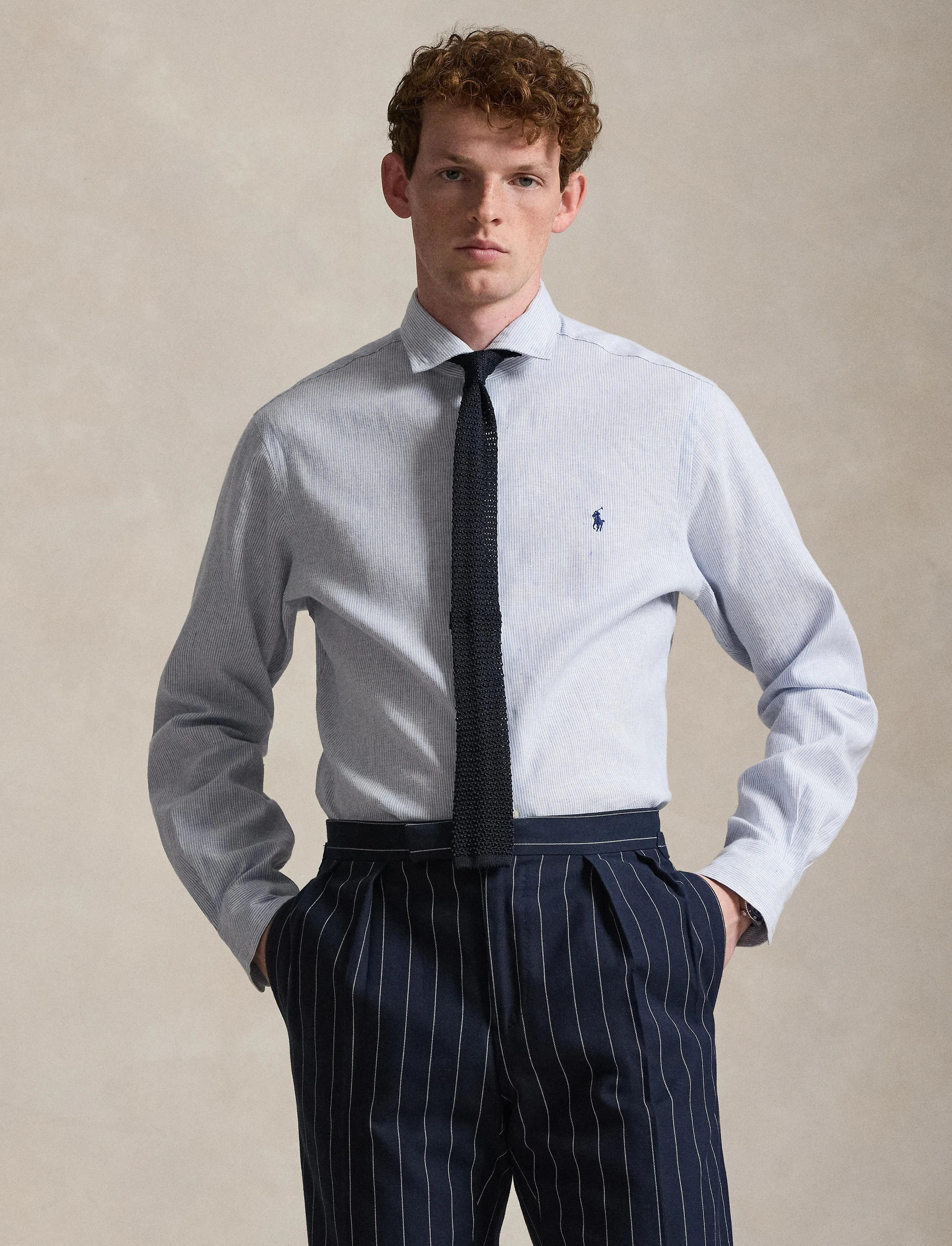 Polo Ralph Lauren - STRETCH LINEN-WVN-SHIRT - 7114 cabana blue - 3