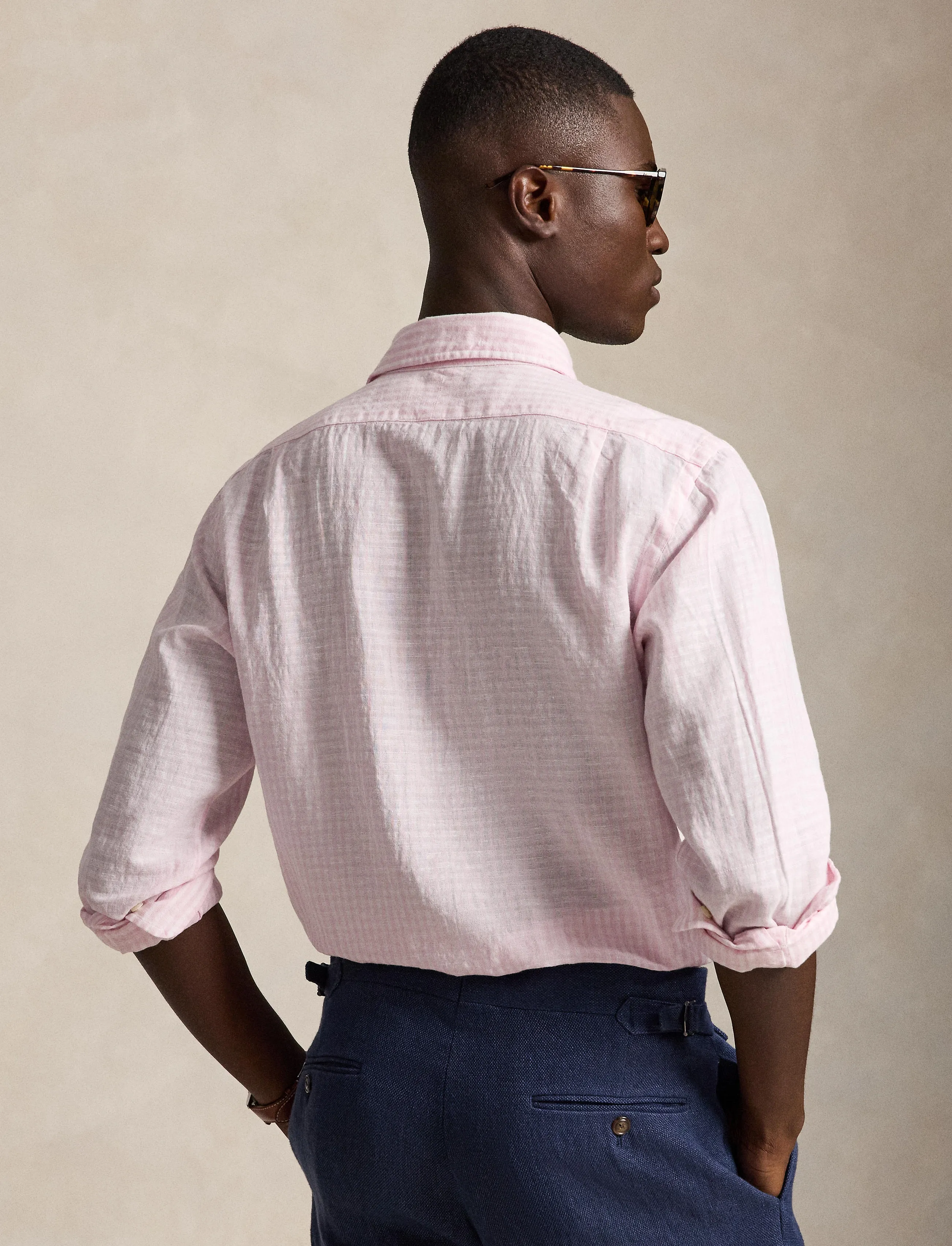 Polo Ralph Lauren - 710B16700004 - stribede skjorter - 7232b pink white - 5